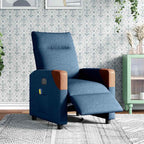 Massagestoel Stof Blauw