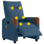 Massagestoel Stof Blauw