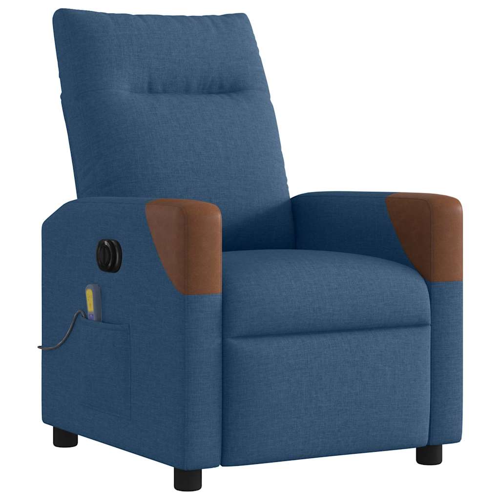 Massagestoel Stof Blauw
