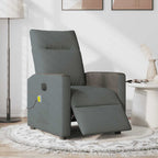 Massagestoel Stof Donkergrijs