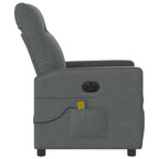 Massagestoel Stof Donkergrijs