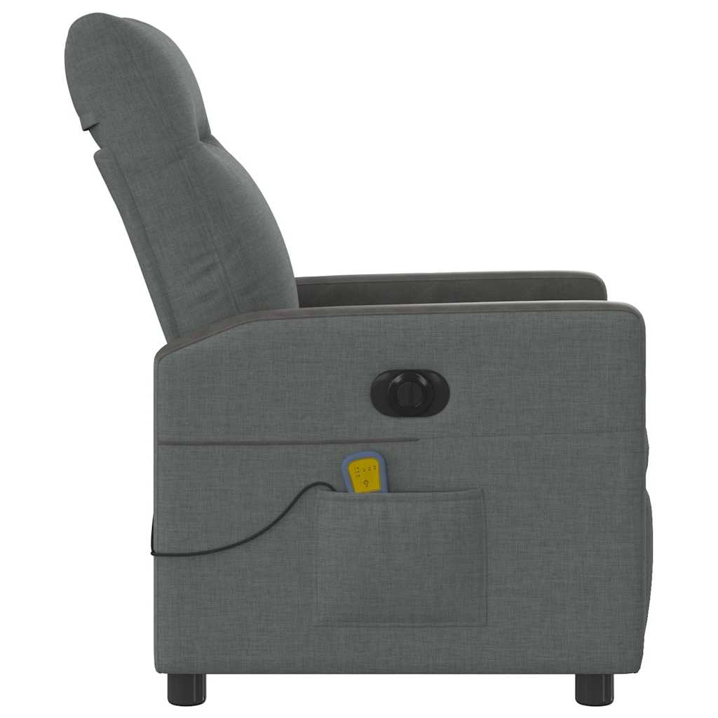 Massagestoel Stof Donkergrijs