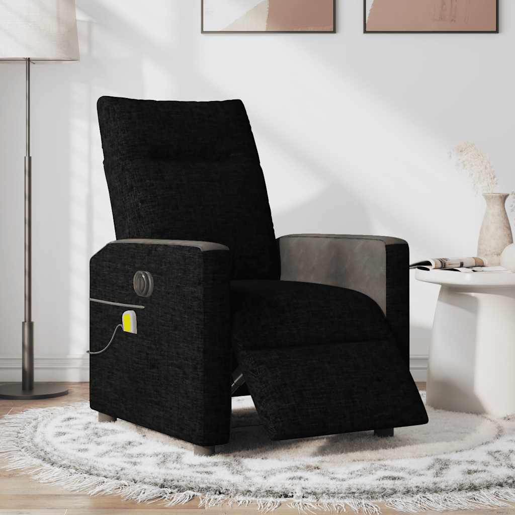 Massagestoel Stof Zwart