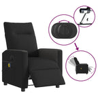 Massagestoel Stof Zwart