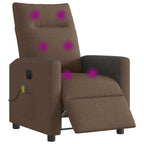 Massagestoel Stof Bruin