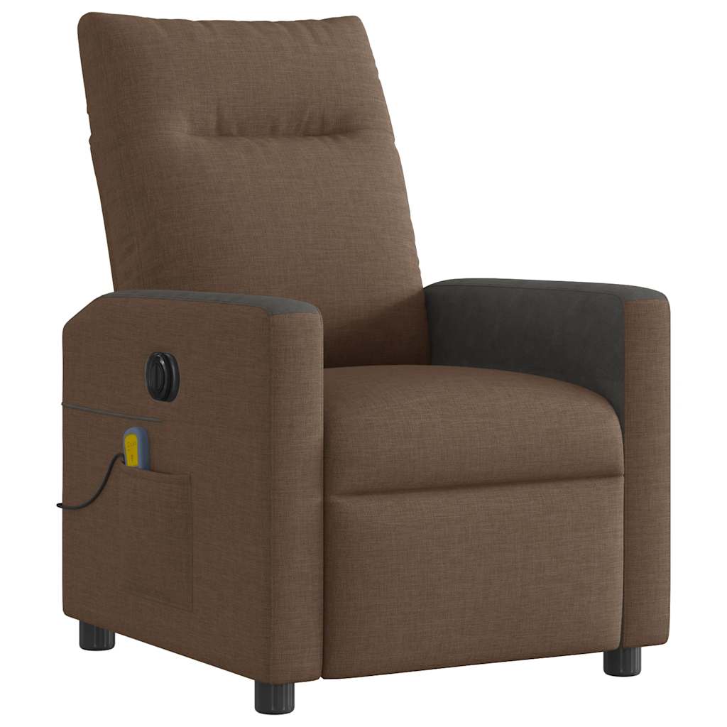 Massagestoel Stof Bruin
