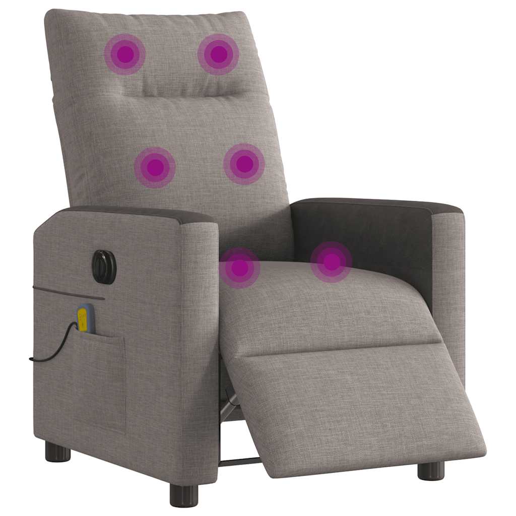 Massagestoel Stof Taupe