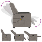 Massagestoel Stof Taupe
