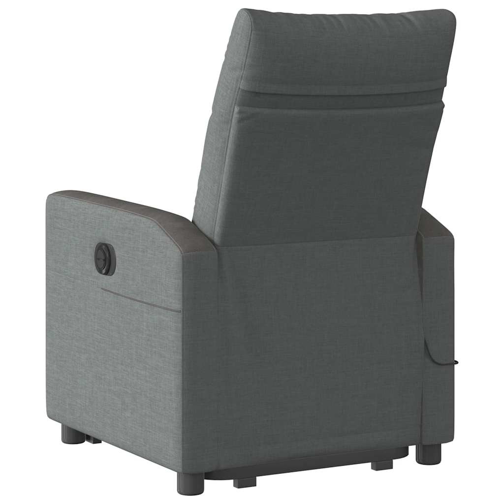 Sta-Op-Massagestoel Stof Donkergrijs