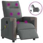 Massagestoel Stof Donkergrijs