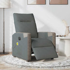 Massagestoel Stof Donkergrijs