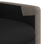 Massagestoel Stof Zwart