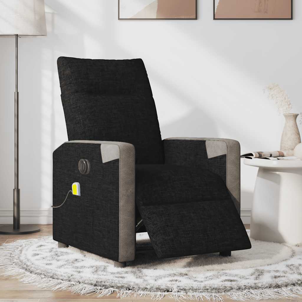 Massagestoel Stof Zwart
