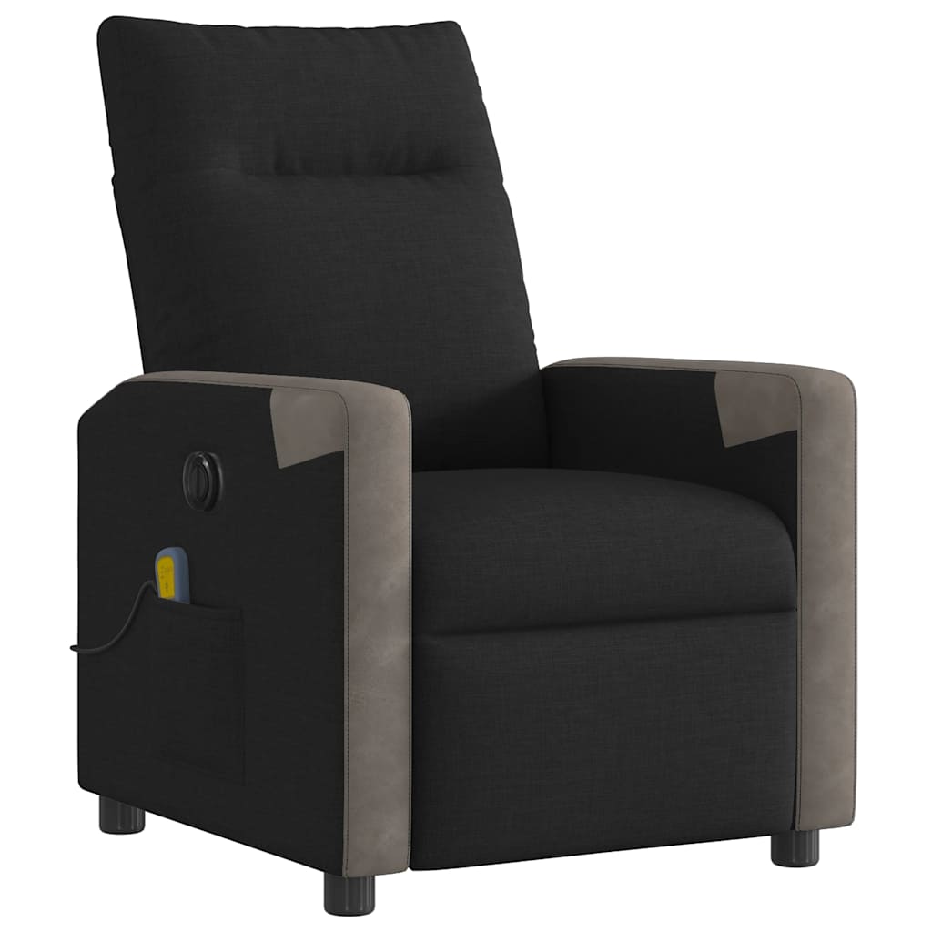 Massagestoel Stof Zwart
