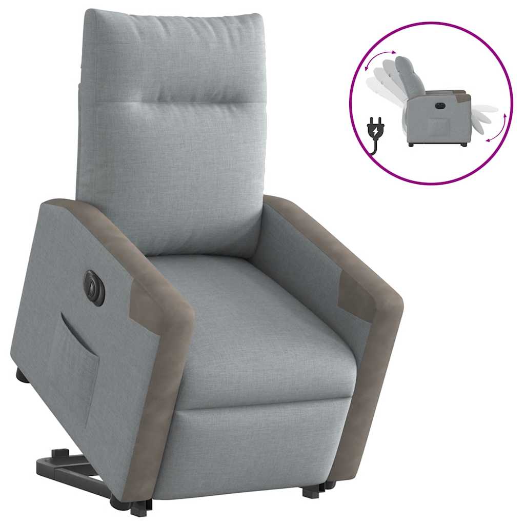 Sta-Op-Massagestoel Stof Lichtgrijs