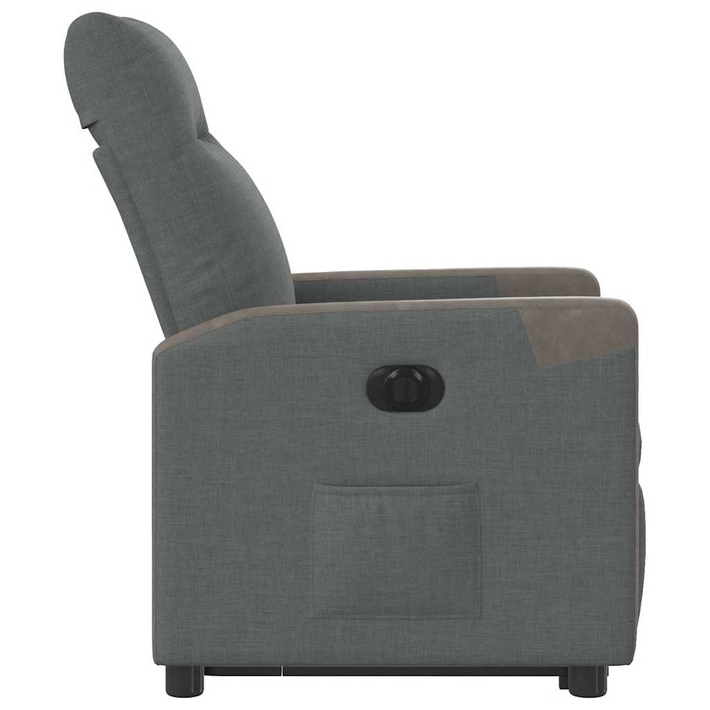 Sta-Op-Stoel Stof Donkergrijs