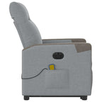 Sta-Op-Massagestoel Stof Lichtgrijs