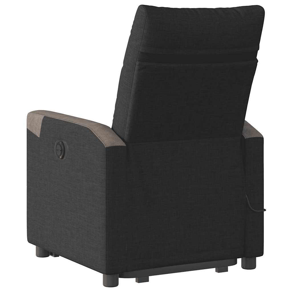 Sta-Op-Massagestoel Stof Zwart