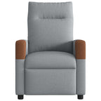 Fauteuil Verstelbaar Stof Lichtgrijs