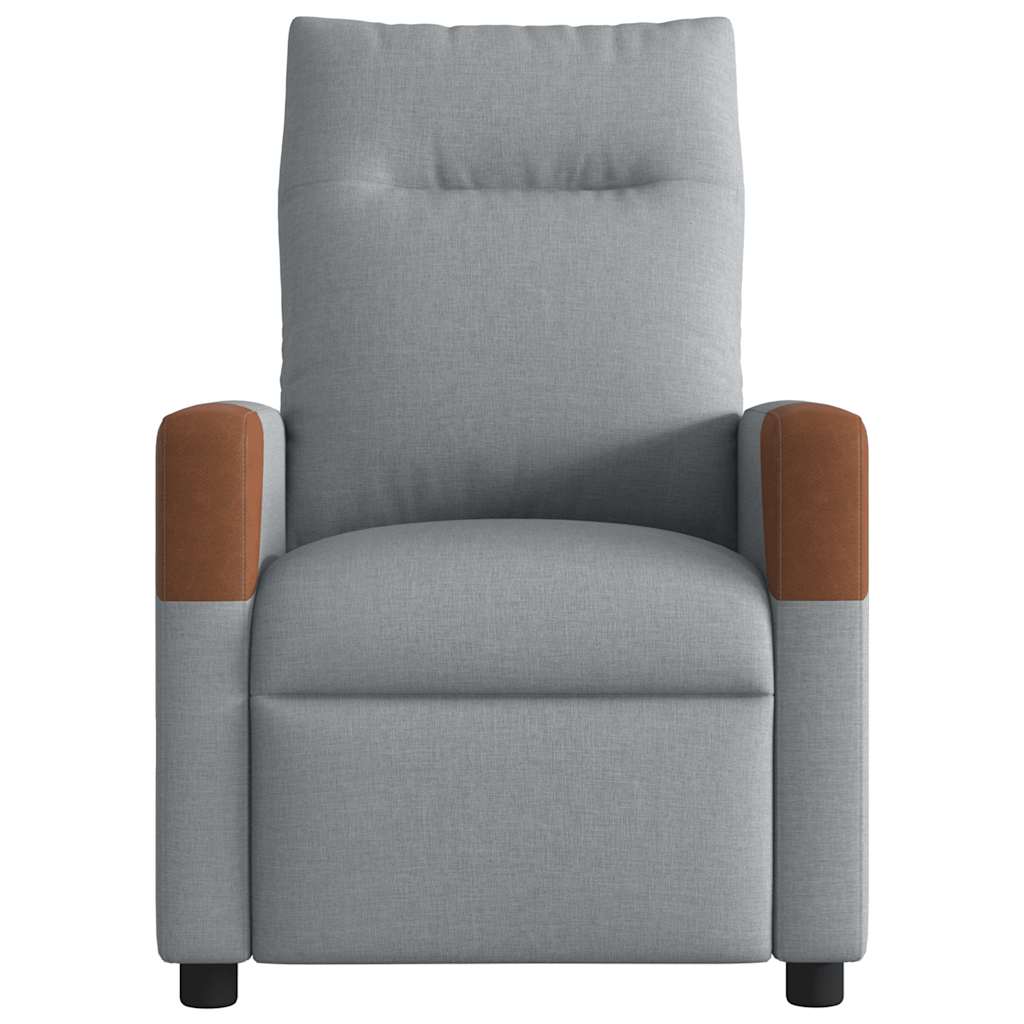 Fauteuil Verstelbaar Stof Lichtgrijs