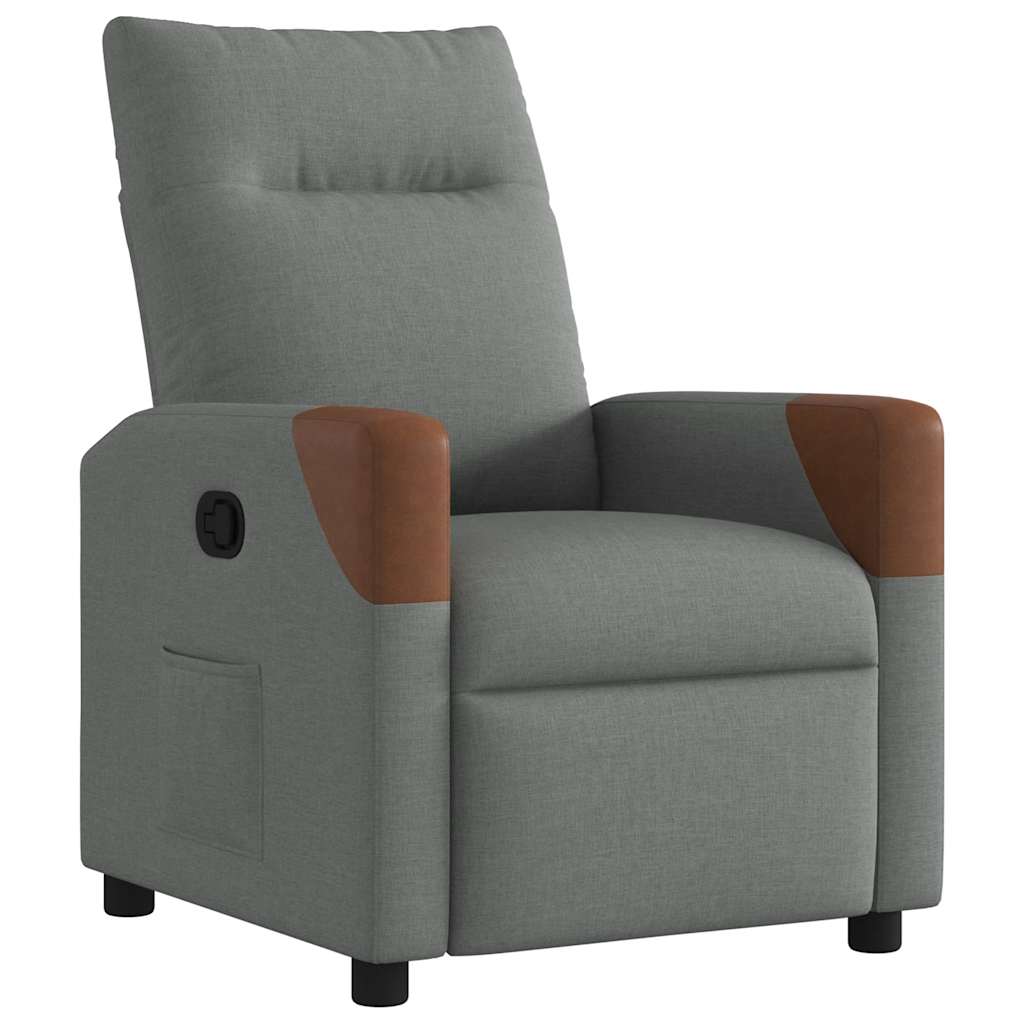 Fauteuil Verstelbaar Stof Donkergrijs