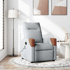 Fauteuil Verstelbaar Stof Lichtgrijs