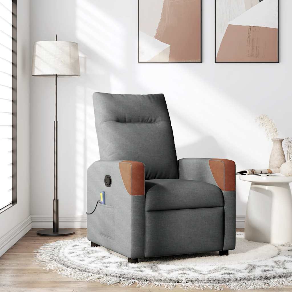 Fauteuil Verstelbaar Stof Donkergrijs