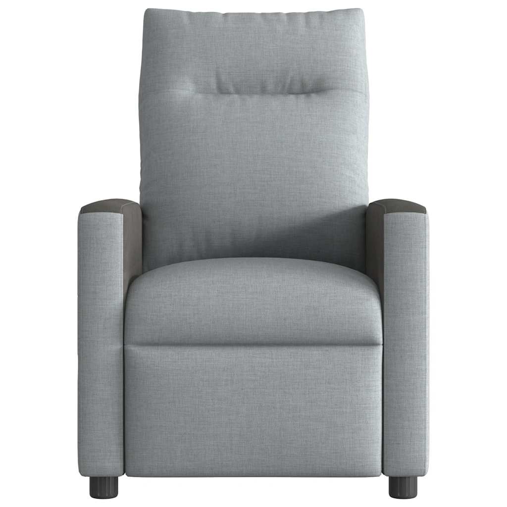 Fauteuil Verstelbaar Stof Lichtgrijs