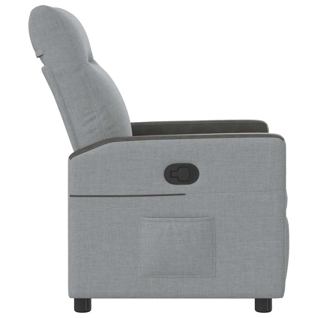 Fauteuil Verstelbaar Stof Lichtgrijs