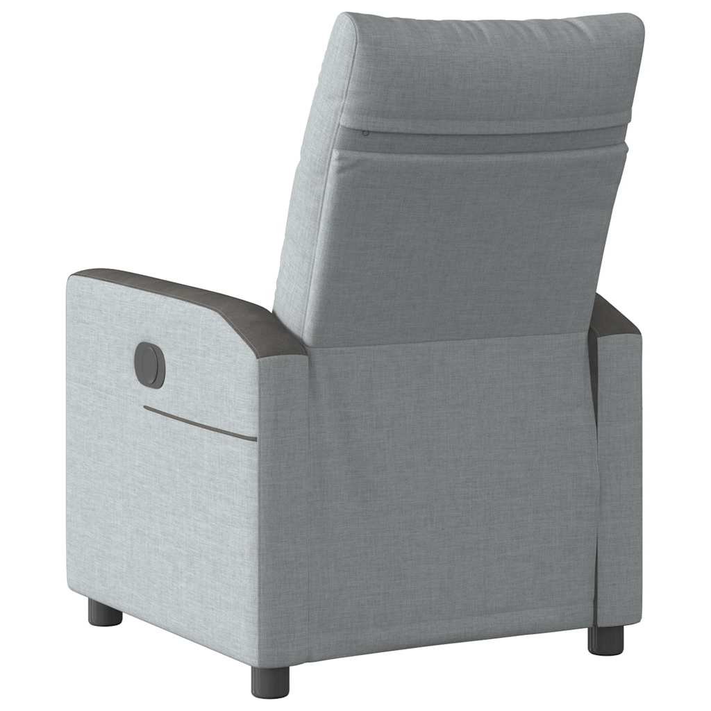 Fauteuil Verstelbaar Stof Lichtgrijs