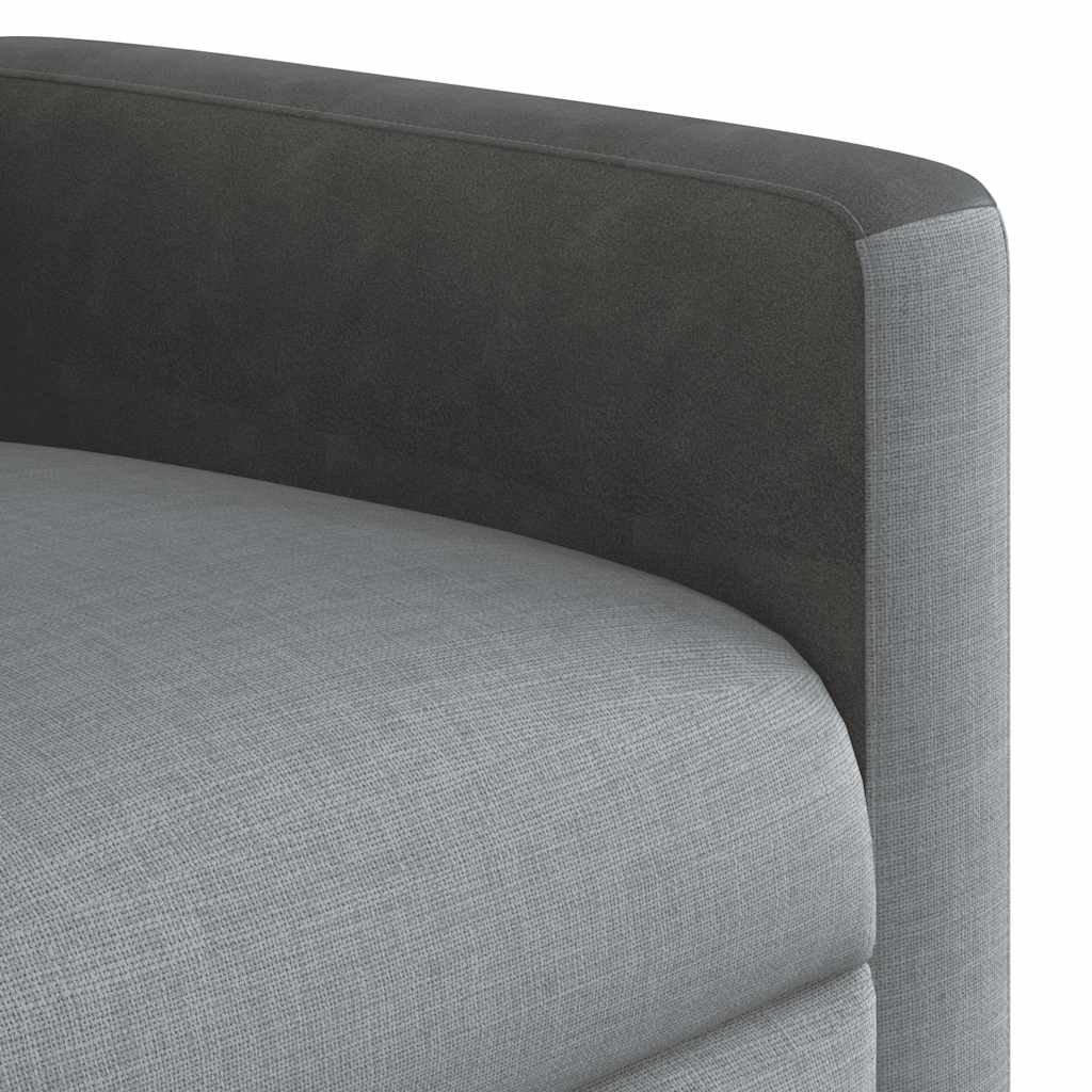 Fauteuil Verstelbaar Stof Lichtgrijs