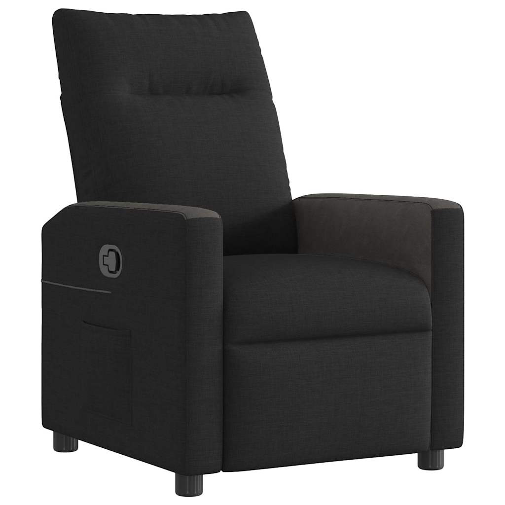 Fauteuil Verstelbaar Stof Zwart