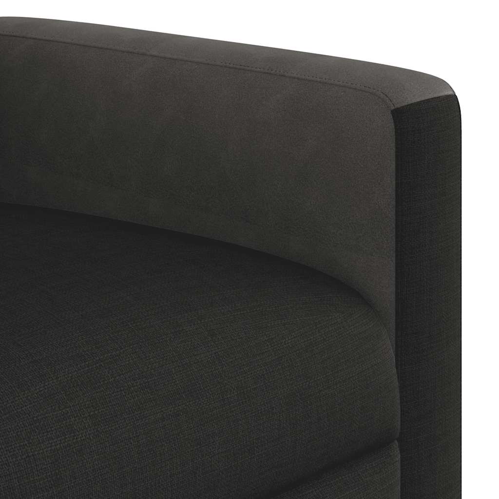 Fauteuil Verstelbaar Stof Zwart
