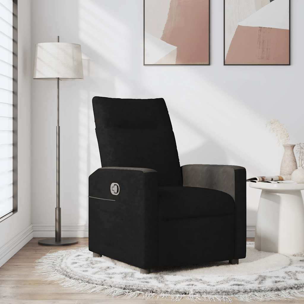 Fauteuil Verstelbaar Stof Zwart