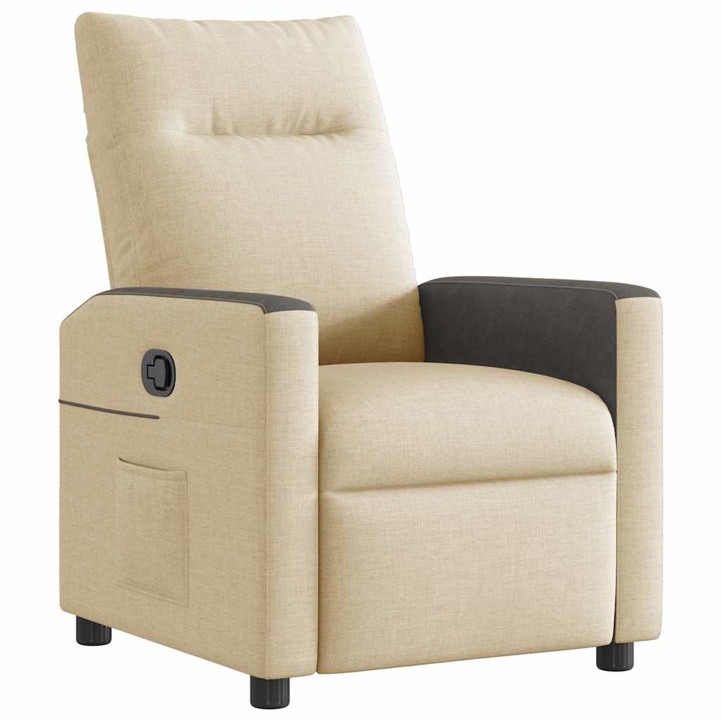 Fauteuil Verstelbaar Stof Kleurig Crème