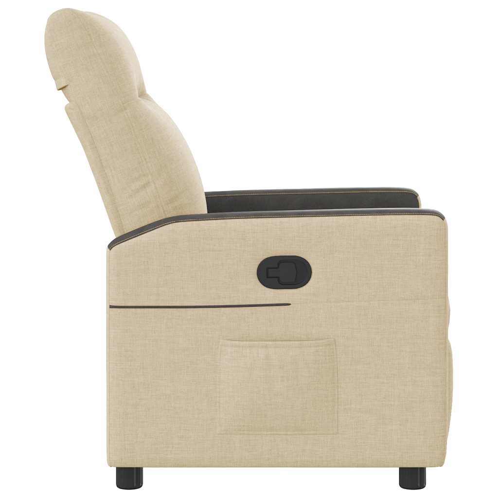 Fauteuil Verstelbaar Stof Kleurig Crème