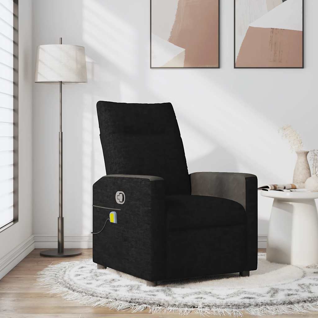 Fauteuil Verstelbaar Stof Zwart