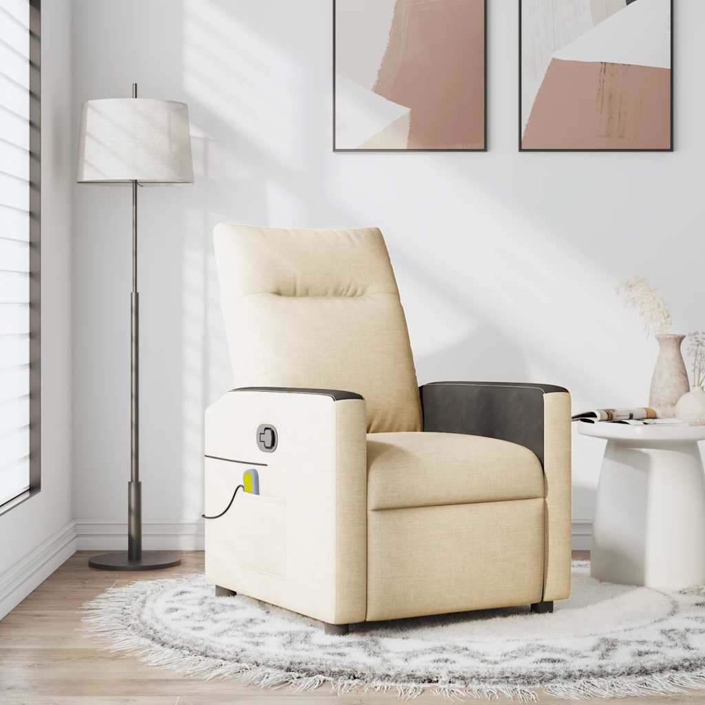 Fauteuil Verstelbaar Stof Kleurig Crème