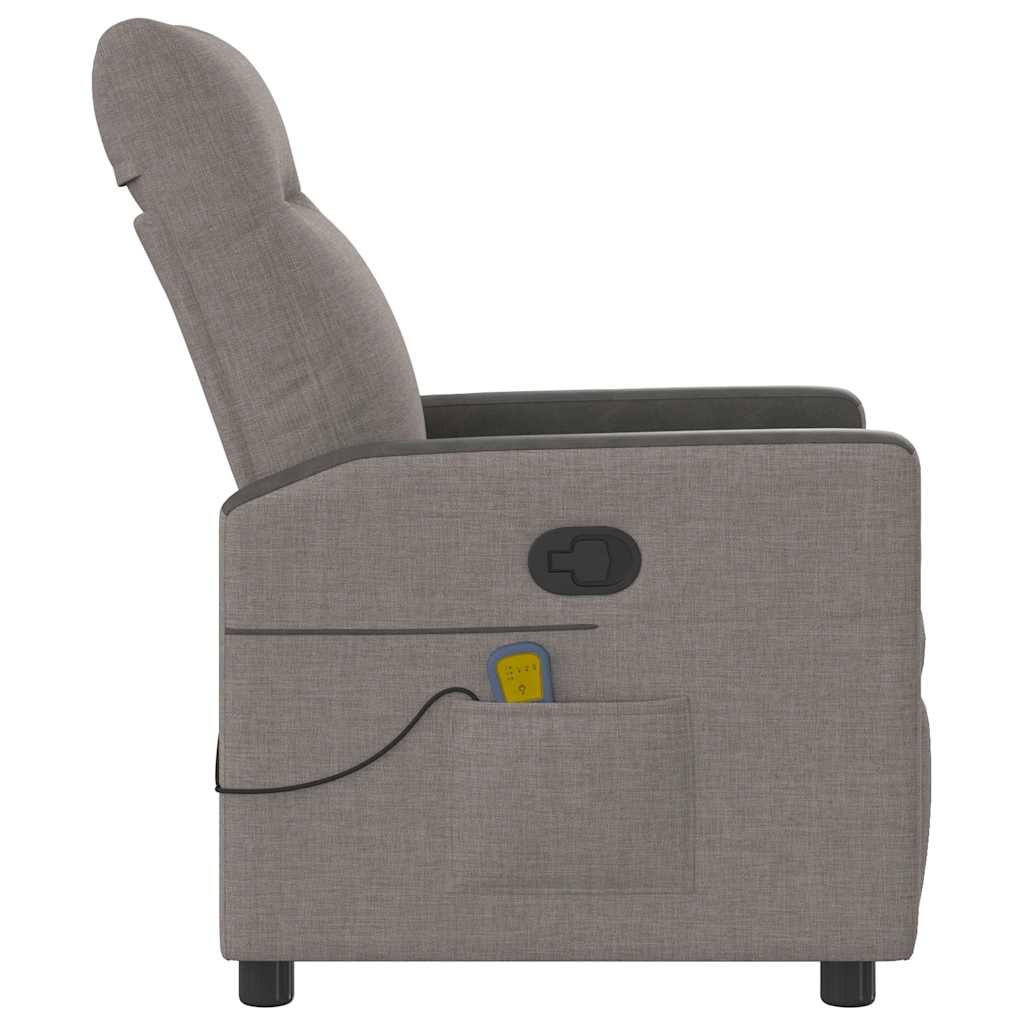 Massagestoel Verstelbaar Stof Taupe