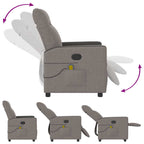 Massagestoel Verstelbaar Stof Taupe