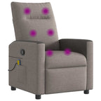 Massagestoel Verstelbaar Stof Taupe