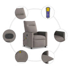 Massagestoel Verstelbaar Stof Taupe