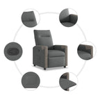 Fauteuil Verstelbaar Stof Donkergrijs