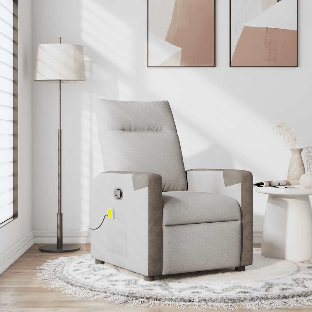 Fauteuil Verstelbaar Stof Wolk Grijs Wolkengrijs