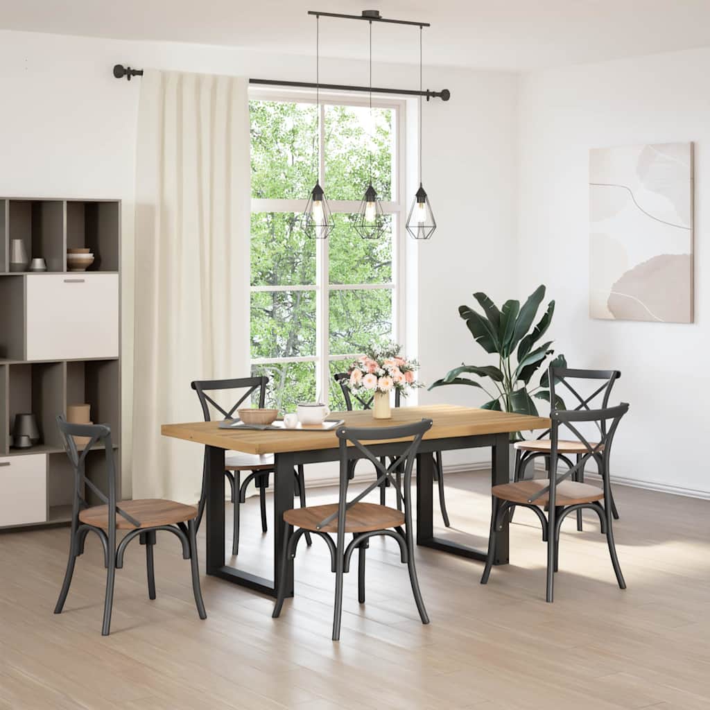 Eettafel Noain E Poten 180X90X75 Cm Massief Grenenhout