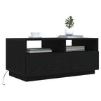 Salontafel Met Led-Verlichting 90X49X40 Cm