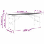 Salontafel Bruin Bamboe