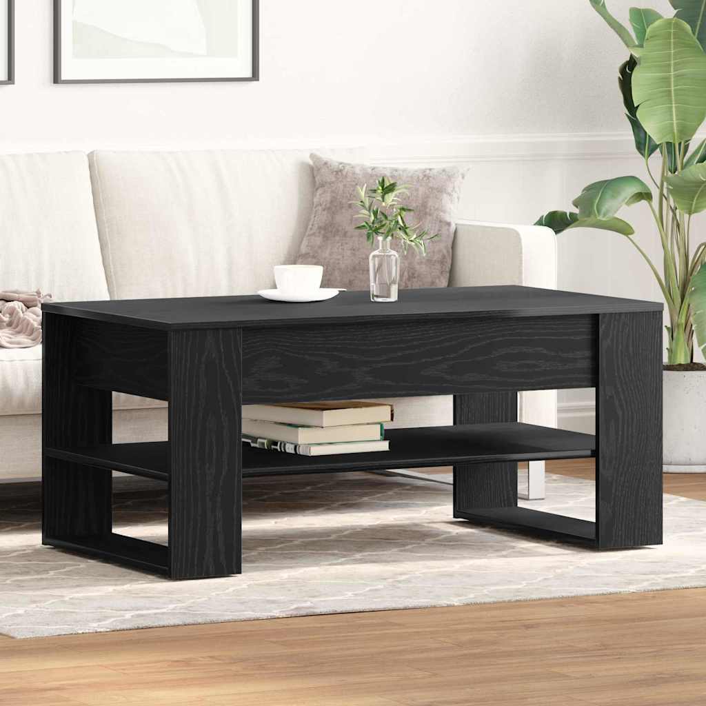 Salontafel 102X55X45 Cm Bewerkt Hout Eikenkleurig