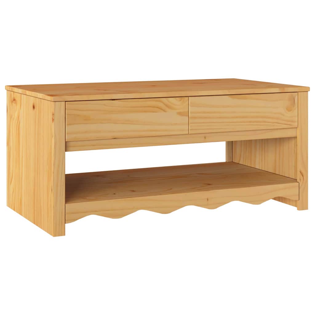 Salontafel Drammen Eiken 99 X 55 X 45 Cm Massief Grenenhout
