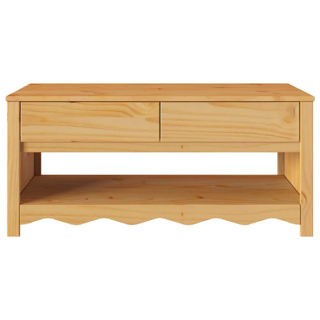 Salontafel Drammen Eiken 99 X 55 X 45 Cm Massief Grenenhout